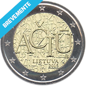 Lituânia 2 Euro 2015 - Idioma da Lituânia