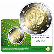 Bélgica 2 Euro 2020 - Ano Internacional da Saúde Vegetal