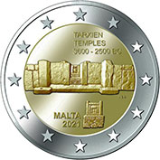 Malta 2 Euro 2021 Templo Tarxien