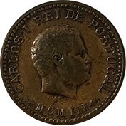Índia D. Carlos I 1/8 Tanga MCMIII Mbc
