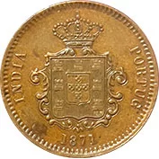 India D. Luis 1/4 Tanga 1871 MBC